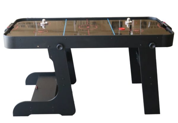 ⁦שולחן הוקי אוויר 5 פיט מתקפל למצב עמידה שחור⁩ – תמונה ⁦2⁩