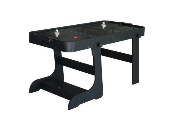 ⁦שולחן הוקי אוויר 5 פיט מתקפל למצב עמידה שחור⁩ – תמונה ⁦4⁩