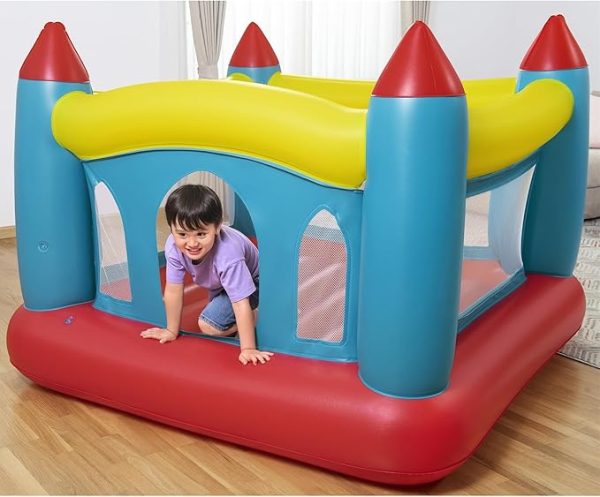 ⁦טרמפולינה מתנפחת צבעונית דגם טירה⁩ – תמונה ⁦2⁩