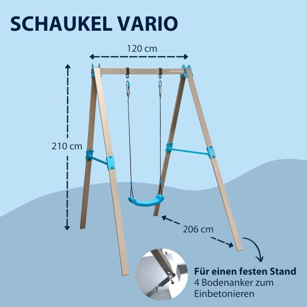 ⁦מתקן נדנדה לילדים VARIO BASIC יחיד HUDORA גרמניה⁩ – תמונה ⁦2⁩