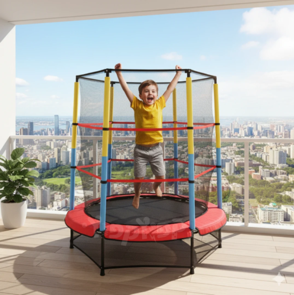 ⁦טרמפולינה צבעונית 140 ס"מ⁩ – תמונה ⁦4⁩