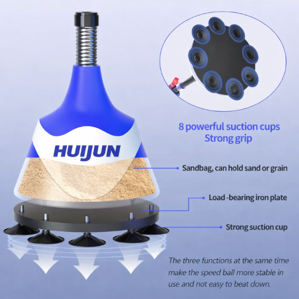 ⁦אגס איגרוף רפלקס קפיץ מקצועי עם בסיס HUIJUN⁩ – תמונה ⁦4⁩