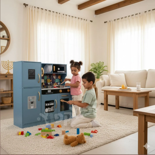 ⁦מטבח לילדים מעץ טופז  מאת בית העץ⁩ – תמונה ⁦4⁩