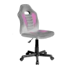 כיסא תלמיד ארגונומי לנוער בצבע כסוף וורוד