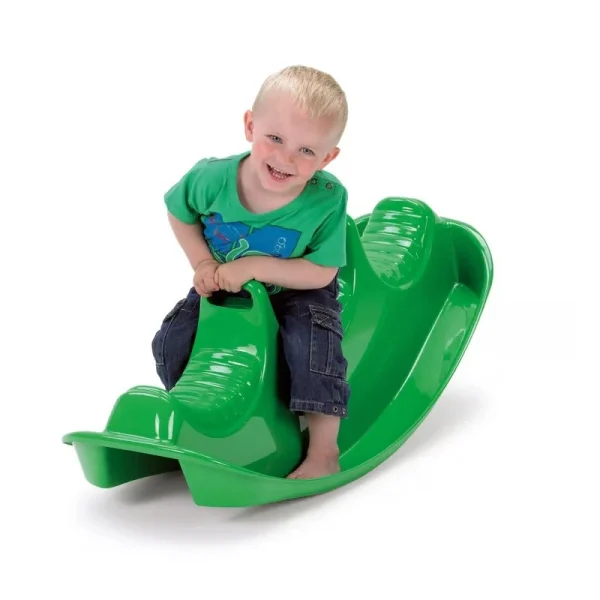 ⁦נדנדת טריו תלת מושבית לילדים  בצבע ירוק מבית Dantoy⁩ – תמונה ⁦2⁩