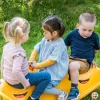 ⁦נדנדת טריו כלבלב תלת מושבית לילדים בצבע צהוב מבית Dantoy⁩ – תמונה ⁦5⁩