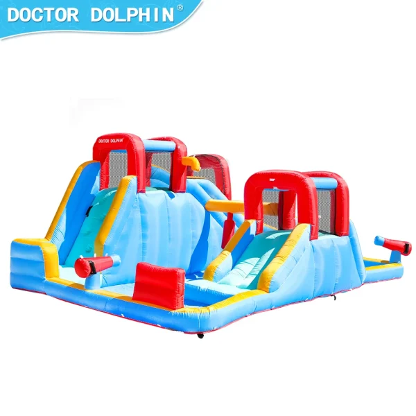 ⁦מתנפח מים ענק פלוס שתי מגלשות  מבית Doctor Dolphin⁩ – תמונה ⁦7⁩