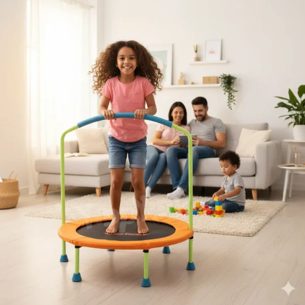 ⁦טרמפולינה מתקפלת לקטנטנים עם מוט אחיזה  מבית Bestway⁩ – תמונה ⁦3⁩