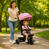 ⁦תלת אופן עם מושב דו-כיווני בצבע ורוד 3 ב-1  מבית TRIFUN⁩ – תמונה ⁦4⁩