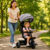 ⁦תלת אופן עם מושב דו-כיווני בצבע אפור 3 ב-1  מבית TRIFUN⁩ – תמונה ⁦2⁩