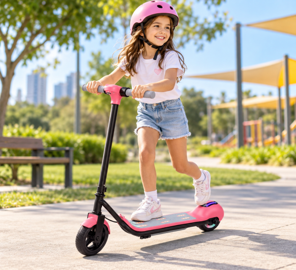 ⁦קורקינט ממונע 2 גלגלים ורוד BENO MAX⁩ – תמונה ⁦2⁩