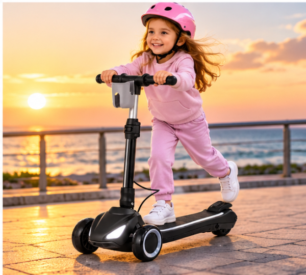 ⁦קורקינט ממונע 3 גלגלים שחור BENO GO⁩ – תמונה ⁦4⁩
