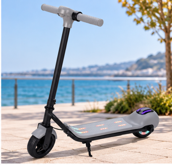 ⁦קורקינט ממונע 2 גלגלים אפור BENO MAX⁩ – תמונה ⁦4⁩